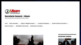 What Secretariageneral.uleam.edu.ec website looked like in 2019 (4 years ago)