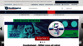 What Snusbolaget.se website looked like in 2019 (4 years ago)