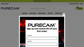 What Shoppurecam.com website looked like in 2019 (4 years ago)