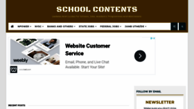 What Schoolcontents.info website looked like in 2019 (4 years ago)