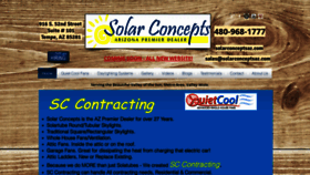 What Solarconceptsaz.com website looked like in 2019 (4 years ago)