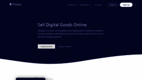What Shoppy.gg website looked like in 2019 (5 years ago)