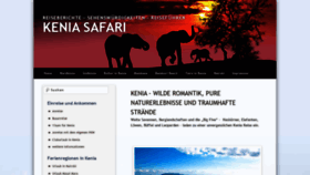 What Safari-kenia.org website looked like in 2019 (4 years ago)