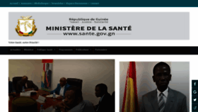 What Sante.gov.gn website looked like in 2019 (4 years ago)
