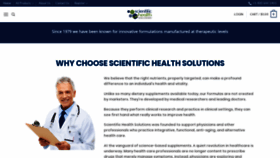What Scientifichealthsolutions.com website looked like in 2019 (4 years ago)