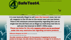What Safetest4.co.uk website looked like in 2019 (5 years ago)