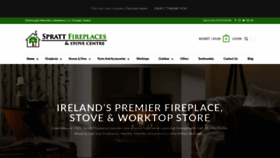 What Sprattfireplaces.ie website looked like in 2019 (4 years ago)