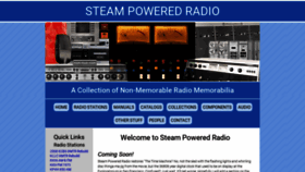 What Steampoweredradio.com website looked like in 2019 (4 years ago)