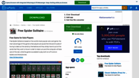 What Spider-solitaire.en.softonic.com website looked like in 2019 (4 years ago)