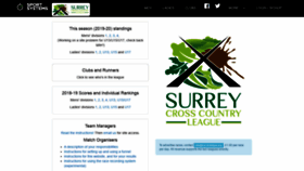 What Surreyleague.org website looked like in 2019 (4 years ago)