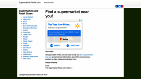 What Supermarket-finder.com website looked like in 2019 (4 years ago)