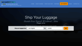 What Shipyourluggage.com website looked like in 2019 (4 years ago)