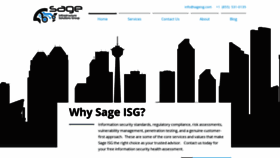 What Sageisg.com website looked like in 2019 (4 years ago)