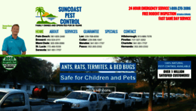 What Suncoastpestcontrol.com website looked like in 2019 (4 years ago)