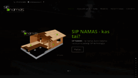 What Sipnamas.lt website looked like in 2019 (4 years ago)