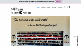 What Soconailsspa.com website looked like in 2019 (4 years ago)