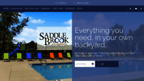 What Saddlebrook-apts.com website looked like in 2019 (4 years ago)