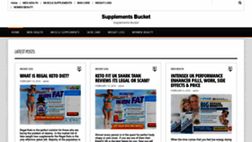 What Supplementsbucket.com website looked like in 2019 (4 years ago)