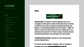 What Snookerclube.com.br website looked like in 2019 (4 years ago)