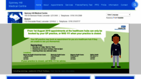 What Spinneyhillmc.co.uk website looked like in 2019 (5 years ago)