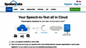 What Spokendata.com website looked like in 2019 (4 years ago)