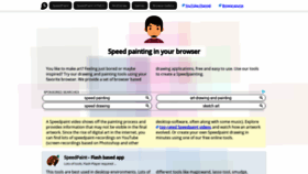 What Speedpaint.info website looked like in 2019 (4 years ago)
