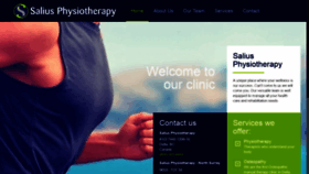 What Saliusphysiotherapy.com website looked like in 2019 (4 years ago)
