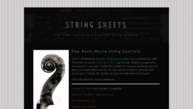 What Stringsheets.com website looked like in 2019 (4 years ago)