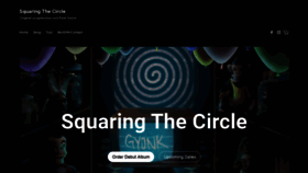 What Squaringthecirclemusic.com website looked like in 2019 (4 years ago)