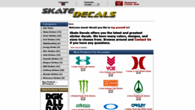 What Skatedecals.com website looked like in 2019 (4 years ago)