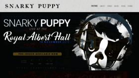 What Snarkypuppy.com website looked like in 2019 (4 years ago)