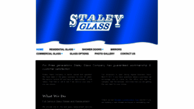 What Staleyglass.com website looked like in 2019 (4 years ago)
