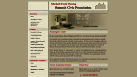 What Summitcivicfoundation.org website looked like in 2019 (4 years ago)