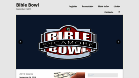 What Sycamorebiblebowl.com website looked like in 2019 (4 years ago)