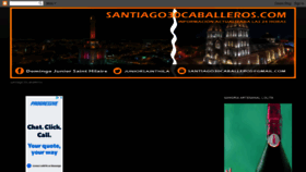 What Santiago30caballeros.com website looked like in 2019 (4 years ago)