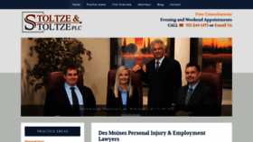 What Stoltzelaw.com website looked like in 2019 (4 years ago)