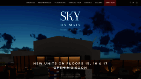 What Skyapartmentskc.com website looked like in 2019 (4 years ago)
