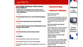 What Sportecho.de website looked like in 2019 (4 years ago)