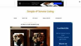 What Simpleandsereneliving.com website looked like in 2019 (4 years ago)