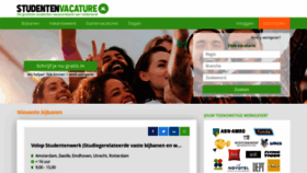 What Studentenvacature.nl website looked like in 2019 (4 years ago)