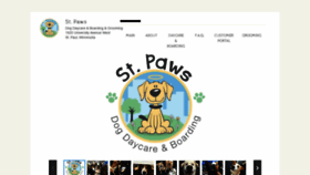 What Stpaws.dog website looked like in 2019 (4 years ago)