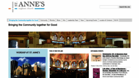 What Saintanne.ca website looked like in 2019 (4 years ago)
