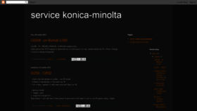 What Servicekonicaminolta.blogspot.com website looked like in 2019 (4 years ago)