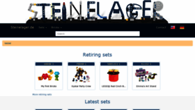What Steinelager.de website looked like in 2019 (4 years ago)