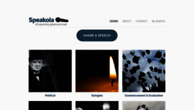 What Speakola.com website looked like in 2019 (4 years ago)