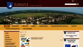 What Surovce.sk website looked like in 2019 (4 years ago)
