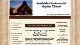 What Southlakefundamental.com website looked like in 2019 (4 years ago)
