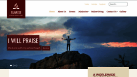 What Sunrisesda.org website looked like in 2019 (4 years ago)