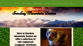 What Smokey-mountain-doxies.com website looked like in 2019 (4 years ago)