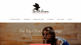 What Sarahowenyoga.com website looked like in 2019 (4 years ago)